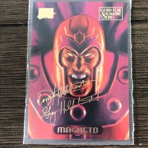 ’94 Marvel Masterpieces trading card: Magneto #70 (Gold for Signature Series)